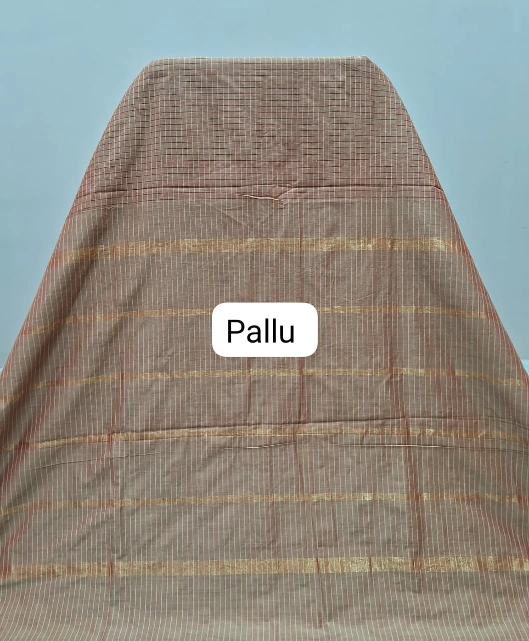 Dusty Pink Arani Cotton Saree Pallu
