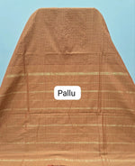 Burnt Orange Arani Cotton Saree Pallu