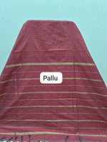 Maroon Arani Cotton Saree Pallu