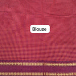 Maroon Arani Cotton Saree Blouse