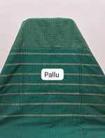 Dark Green Arani Cotton Saree pallu