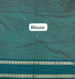 Dark Green Arani Cotton Saree Blouse