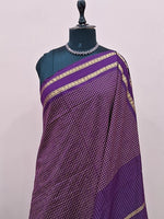 Dark Purple Arani Cotton Saree 1