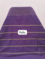 Dark Purple Arani Cotton Saree Pallu