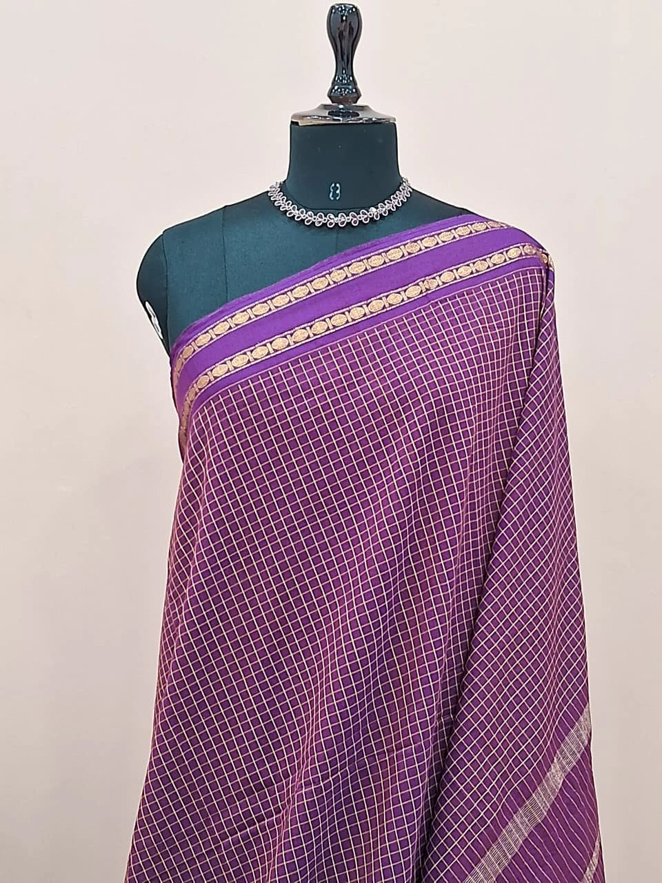 Purple Arani Cotton Saree 1