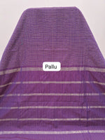 Purple Arani Cotton Saree pallu