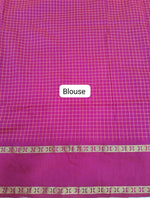 Rani Pink Arani Cotton Saree Blouse