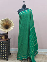 Dark Bottle Green Arani Cotton Saree