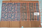 Elegant Peach Chanderi Saree Pallu