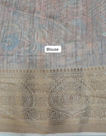 White Chanderi Saree Blouse