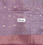 Seafoam Green Chanderi Saree blouse