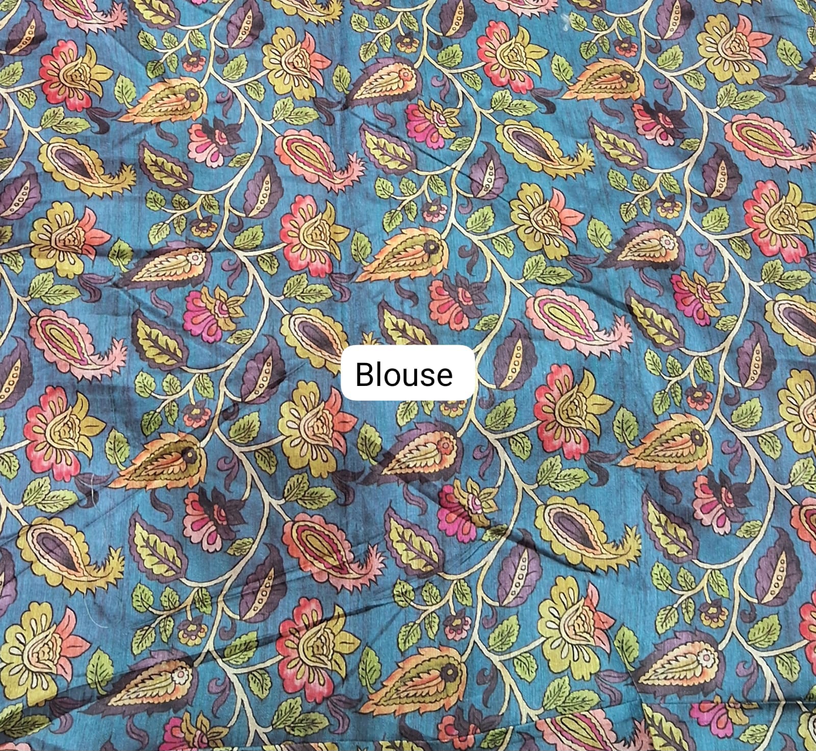 Pink Linen Saree Blouse