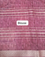 Dusty Mauve Chiffon Saree blouse