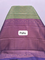 Green Kanchi Semi Silk Saree Pallu