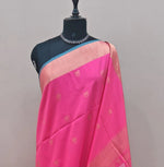 Pink Kanchi Semi Silk Saree 1