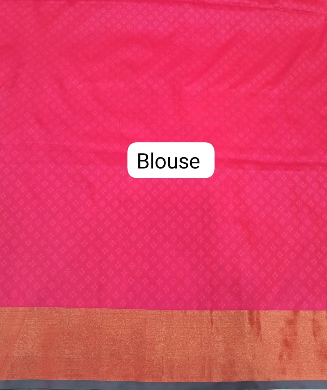 Pink Kanchi Semi Silk Saree Blouse