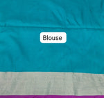 Light Green Kanchi Semi Silk Saree Blouse