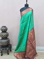 Rama Green Chanderi Pattu Saree
