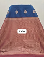 Navy Blue Kanchi Semi Silk Saree Pallu