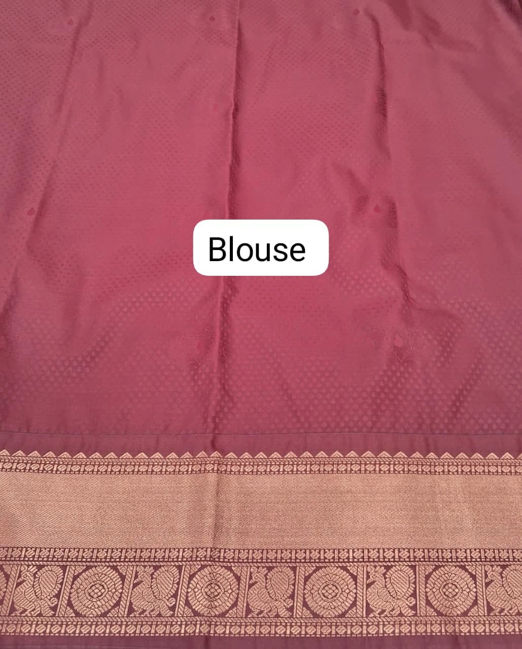 Navy Blue Kanchi Semi Silk Saree Blouse