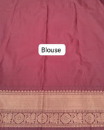 Navy Blue Kanchi Semi Silk Saree Blouse