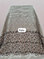 Light Beige Tussar Saree  Pallu