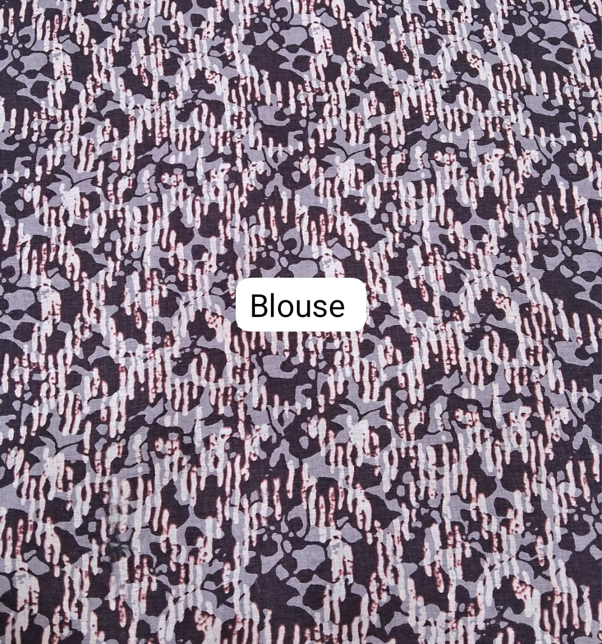 Lavender Grey Tussar Saree Blouse