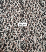 Beige Tussar Saree Blouse