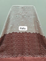 Blush Pink Tussar Saree Pallu