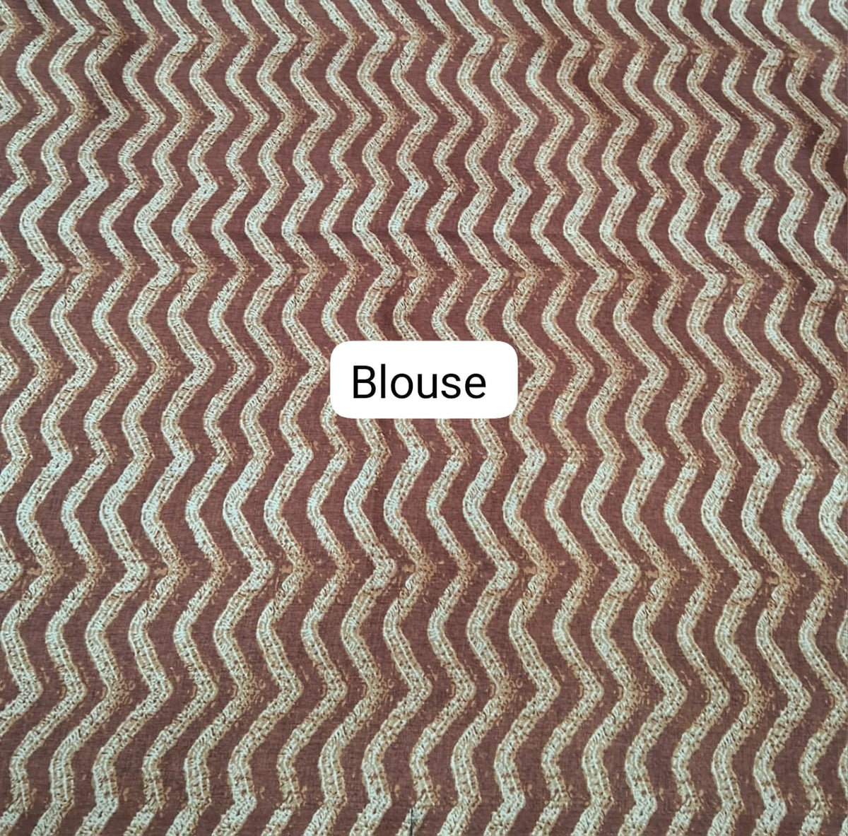 Traditional Beige Tussar Saree Blouse