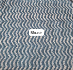 Light Sky Blue Tussar Saree Blouse