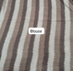 Sand Brown Tussar Saree Blouse