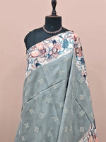 Grey Tussar Saree 1