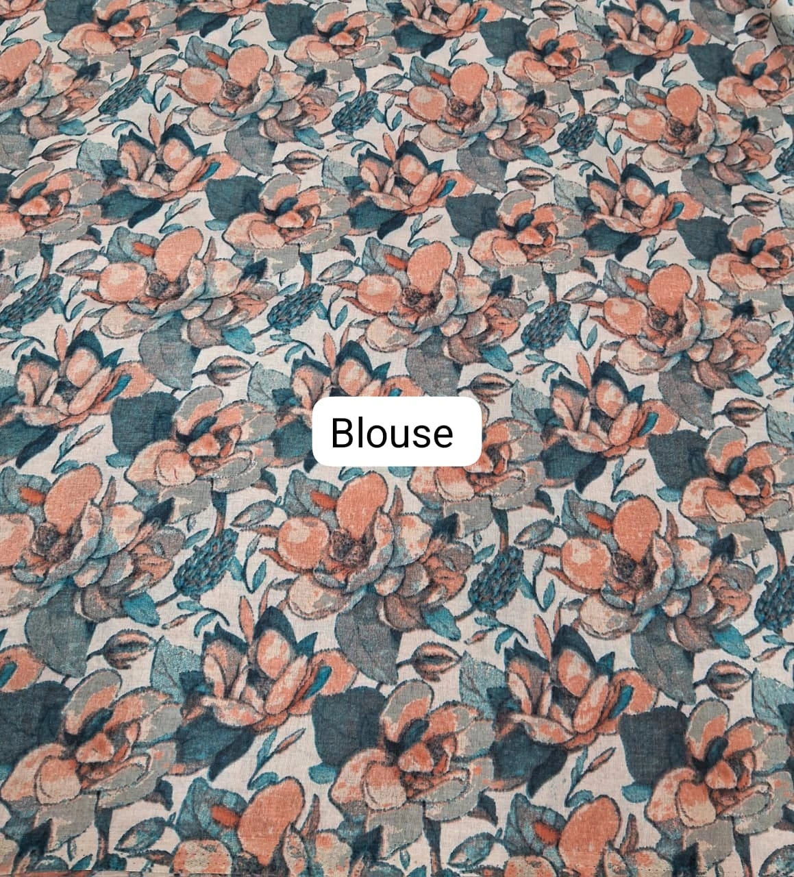 Grey Tussar Saree Blouse