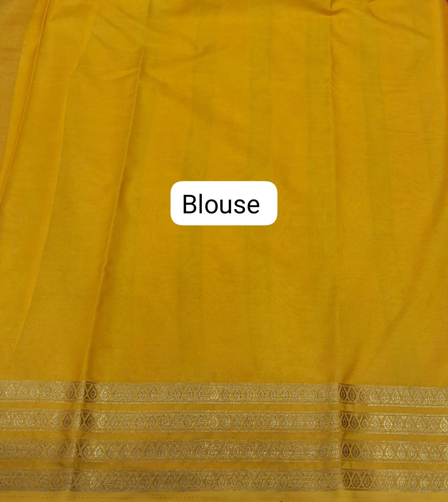 Tomato Red Mysore Crepe Silk Saree blouse
