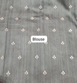 Light Mint Green Tussar Saree Blouse