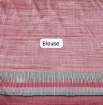 Mint Green Satin Tussar Silk Saree Blouse