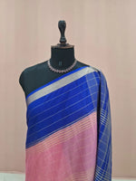 Baby Pink Mysore Crepe Silk Saree 1