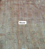 Peach Linen Saree Bouse