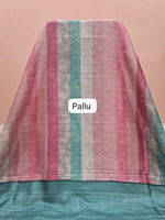 Dusty Rose Satin Tussar Silk Saree pallu