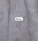 Light Sky Blue Tissue Tussar Saree blouse
