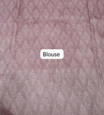 Dusty Mauve Plain Crush Silk Saree Blouse