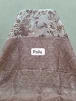 Dusty Mauve Plain Crush Silk Saree Pallu