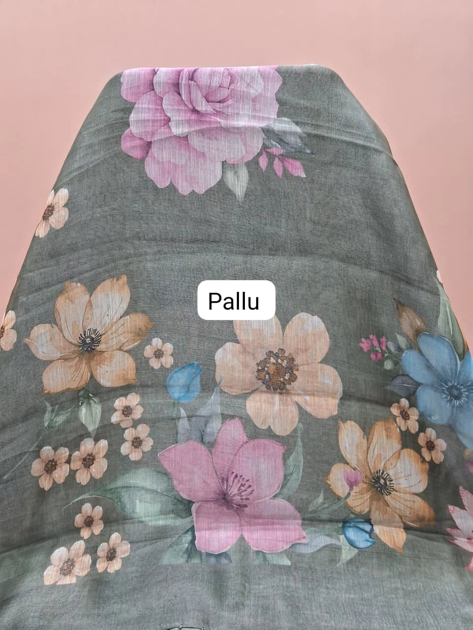 Sea Spray Green Tissue Tussar Saree pallu