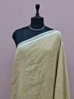 Light Pista Green Pure Linen Saree 1