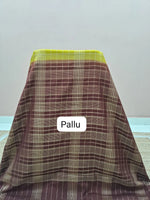 Lime Yellow Mysore Crepe Silk saree Pallu