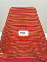 Mango Yellow Plain Mysore Crepe Silk Saree Blouse