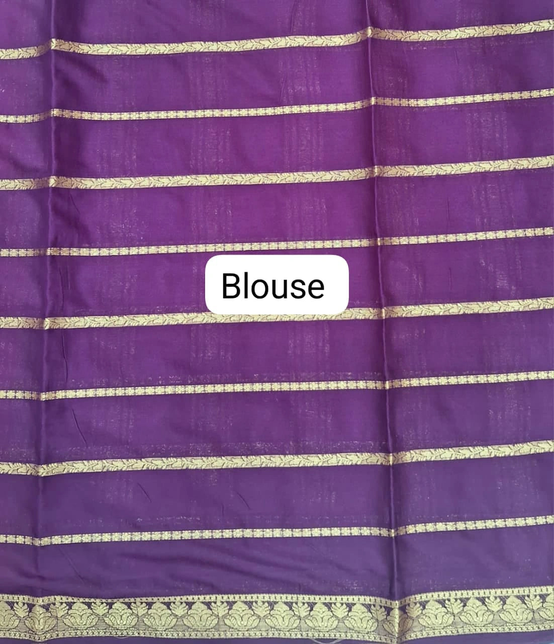 Rose Pink Crepe Silk saree Blouse