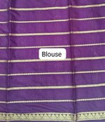 Rose Pink Crepe Silk saree Blouse