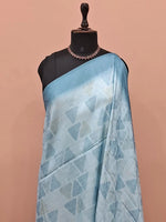 Light Sky Blue Silk Saree 1